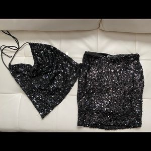 2 piece sequin set